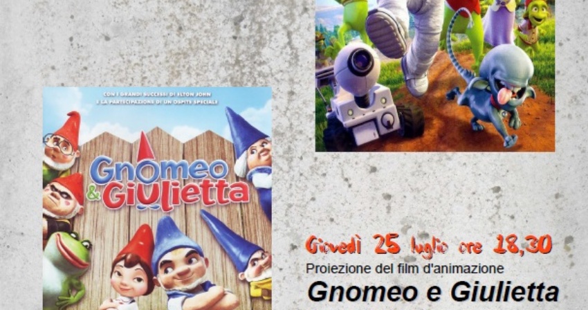 Proiezione film di animazione Planet 51 e Gnomeo e Giulietta
