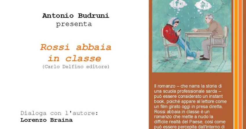 Rossi abbaia in classe, presentazione del libro di Antonio Budruni