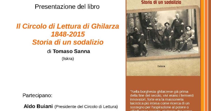 Presentazione libro "Il Circolo di Lettura di Ghilarza 1848-2015 - Storia di un sodalizio" 