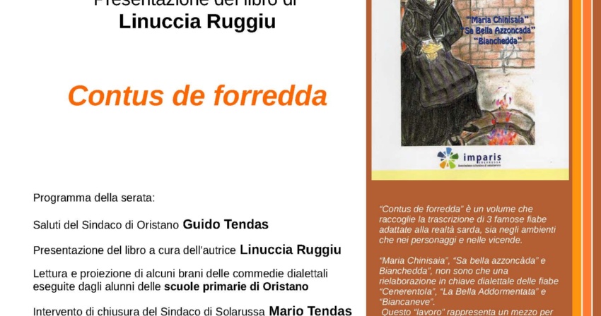 Presentazione del libro di Linuccia Ruggiu Contus de forredda