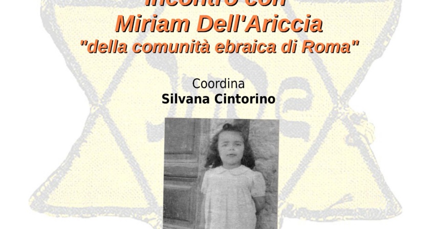 Giorno della Memoria - Incontro con Miriam Dell'Ariccia