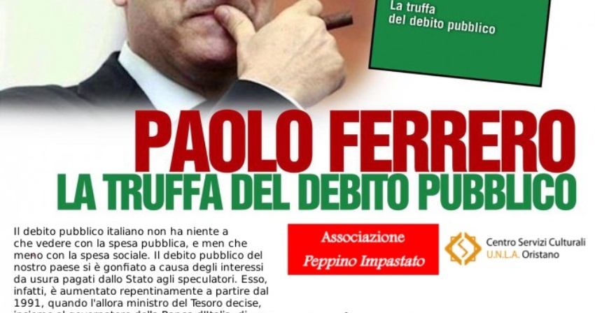 Presentazione del libro di Paolo Ferrero La truffa del debito pubblico