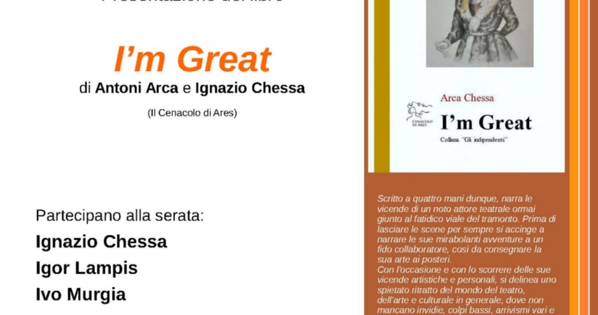 Presentazione del libro "I'm great" di Antoni Arca e Ignazio Chessa