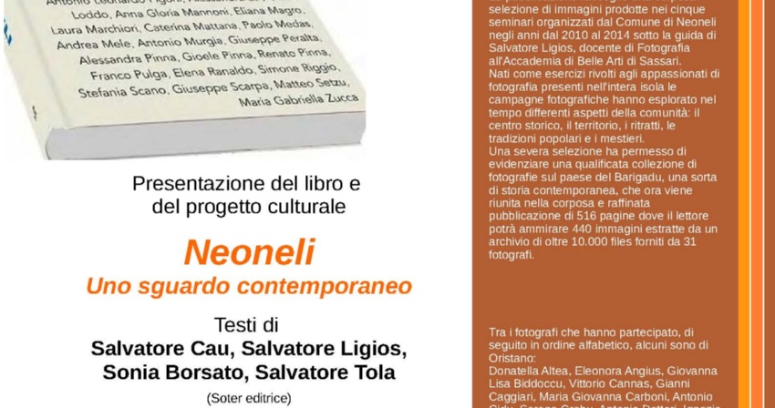 Presentazione del libro e del progetto culturale "Neoneli - Uno sguardo contemporaneo"