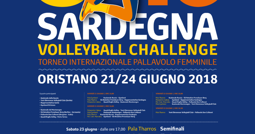 Dal 21 al 24 Giugno Sardegna Volleyball Challenge