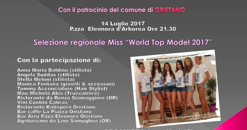 Selezioni regionali "World top model 2017"