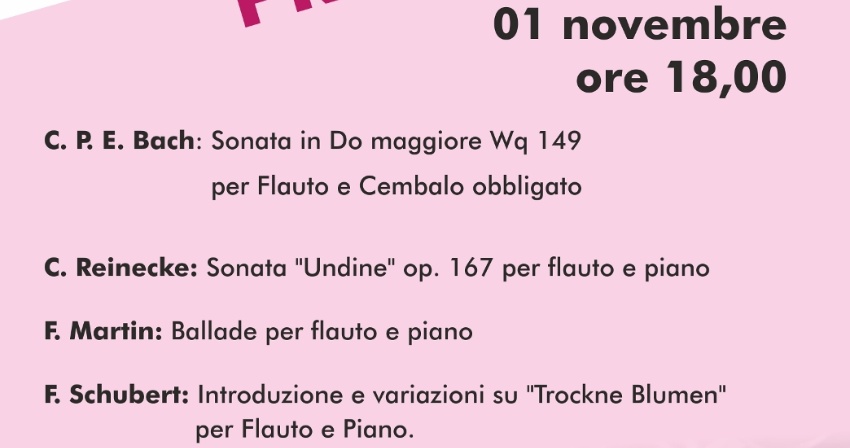 Concerto di Martina Cirronis al flauto e Francesca Carta al pianoforte 