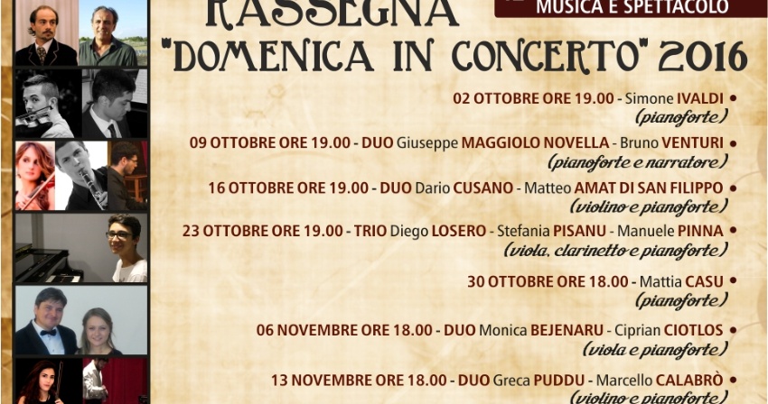 Concerto per violino e pianoforte con Matteo Amat di San Filippo e Dario Cusano