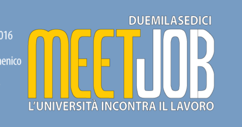 MeetJob 2016 - L'università incontra il lavoro