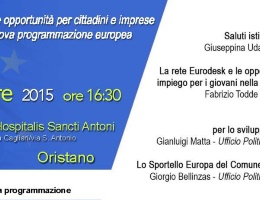 Europa - Il 6 Novembre al Sancti Antoni un seminario per le imprese