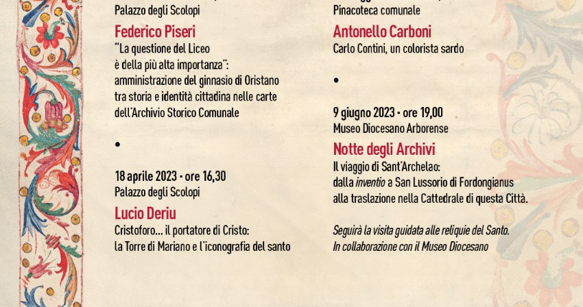 Archivio in primavera - “Carlo Contini, un colorista sardo”