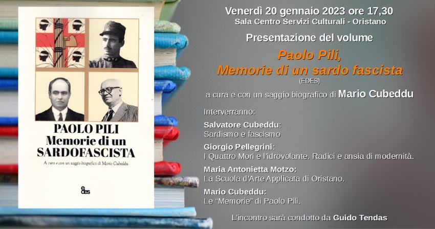Presentazione del volume “Paolo Pili, Memorie di un sardo fascista” - RINVIATO