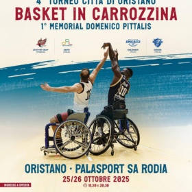 Locandina torneo basket in carrozzina Locandina torneo basket in carrozzina