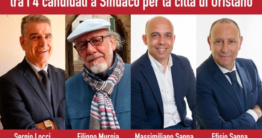 In piazza Eleonora dibattito con i 4 candidati a Sindaco