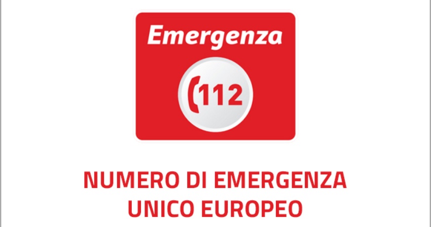 Attivo il 112, numero unico per chiamate di emergenza e richieste di soccorso