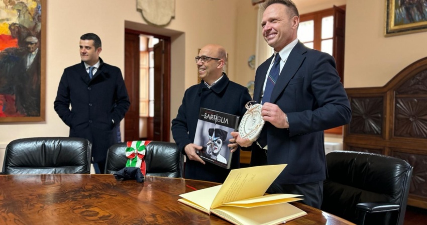 Sartiglia - Il Ministro Lollobrigida in visita a Oristano