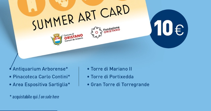 Un'estate all'insegna della cultura con la Oristano summer art card