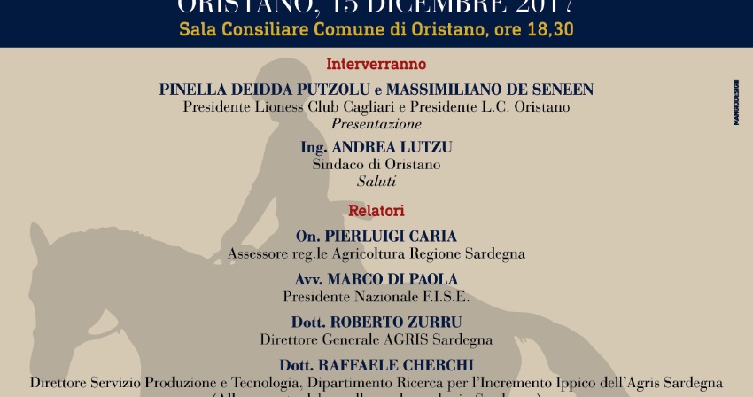 Tavola Rotonda "L'allevamento del cavallo sportivo in Sardegna"