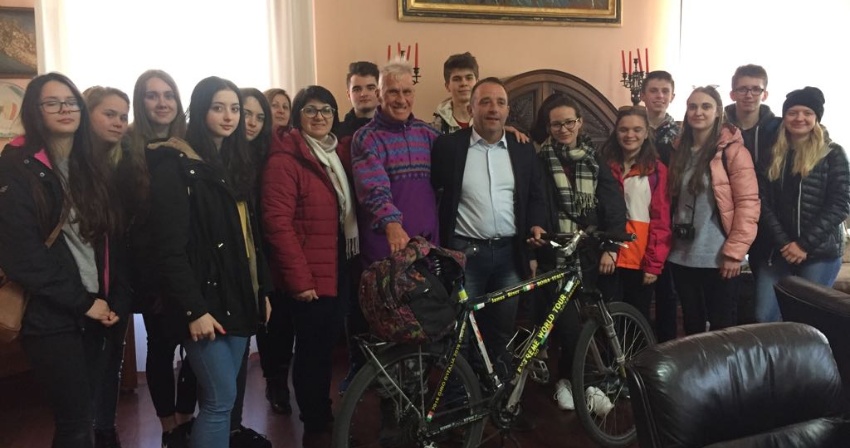 Un gruppo di studenti polacchi e del Liceo linguistico in visita a Palazzo Campus Colonna