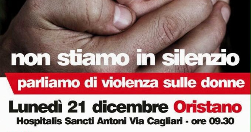 Mercoledì 16 Dicembre la conferenza stampa di presentazione del convegno Parliamo di Violenza sulle Donne