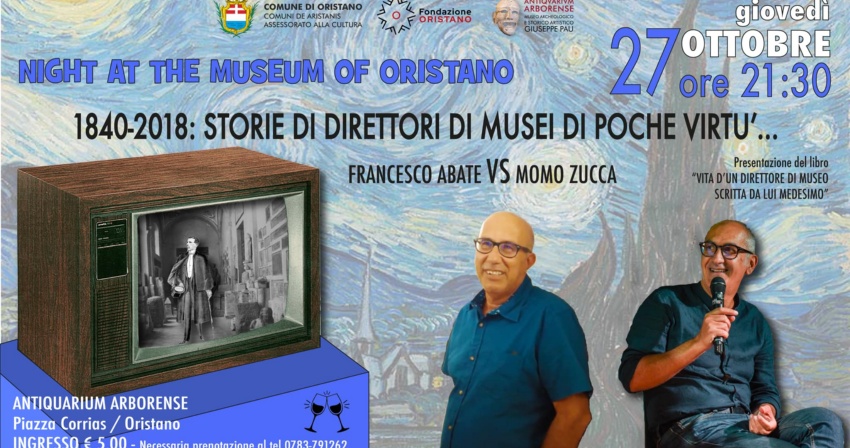 Antiquarium Arborense - "Night at the Museum of Oristano" con Francesco Abate e Momo Zucca