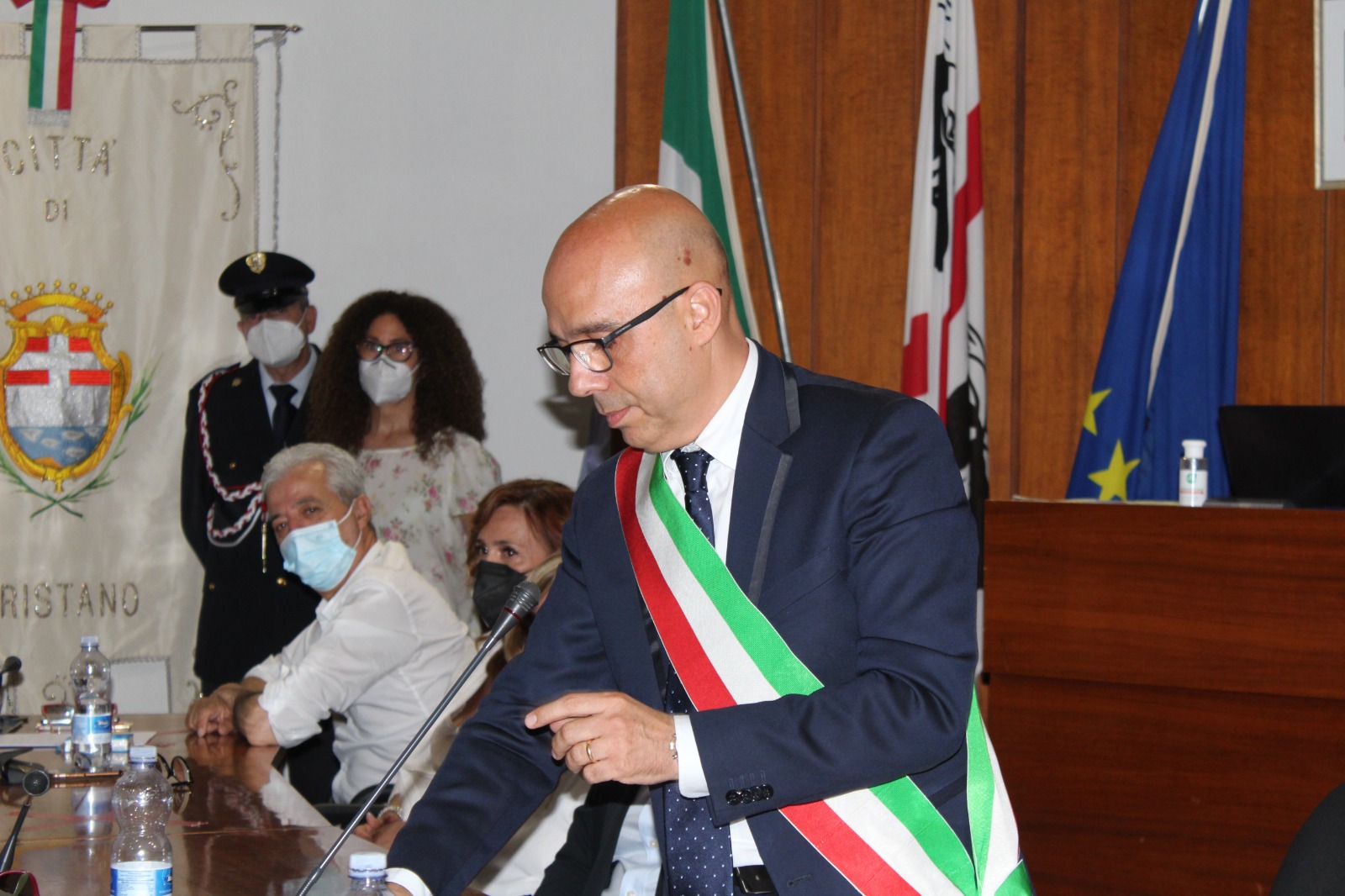 Il giuramento del Sindaco Massimiliano Sanna