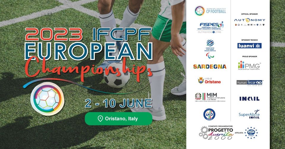 Campionati Europei di Calcio A 7 per atleti cerebrolesi - Ifcpf European Championship 2023